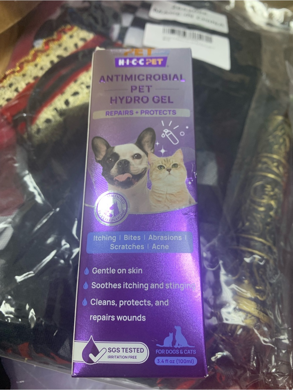 Antimicrobial Pet Hydro Gel – Purple